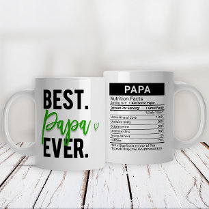 Best Papa je Green + Nutrition Facts, Jumbo-Tasse