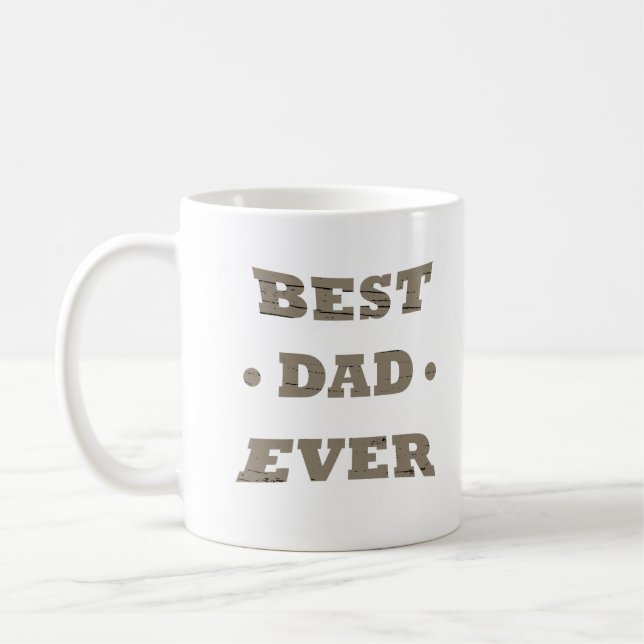 Best Papa jemals Happy Vathers Tag Geschenk Ideen Kaffeetasse (Links)
