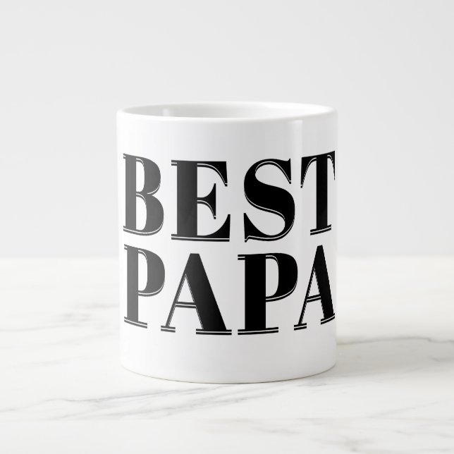 Best Papa Jumbo-Tasse (Vorderseite)