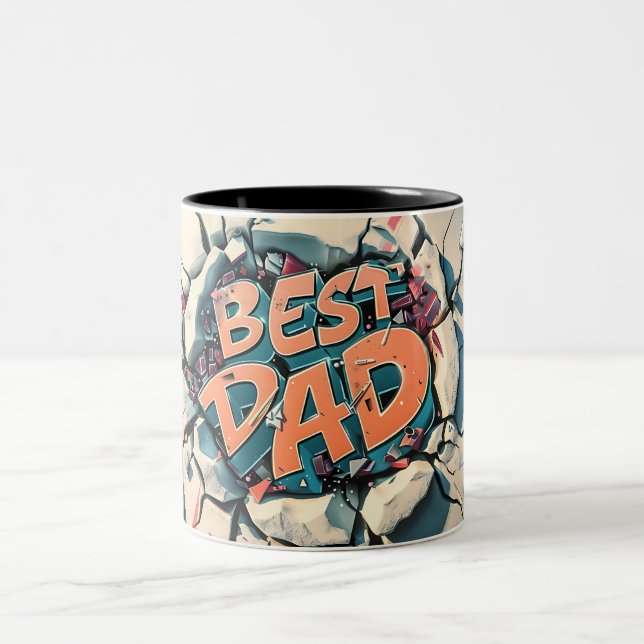 Best Papa Zweifarbige Tasse (Mittel)