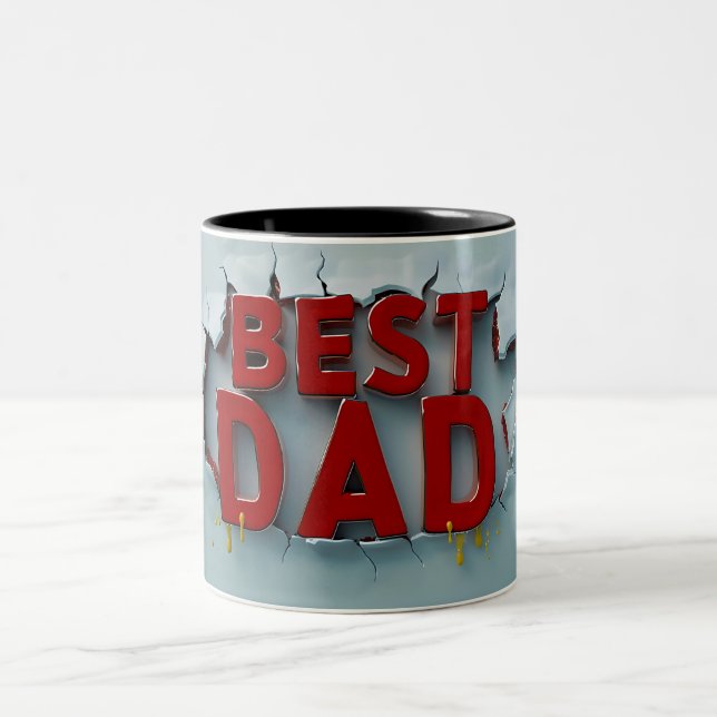 Best Papa Zweifarbige Tasse (Mittel)