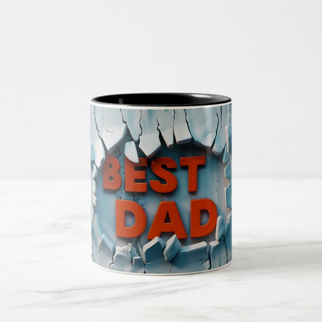 Best Papa Zweifarbige Tasse (Mittel)