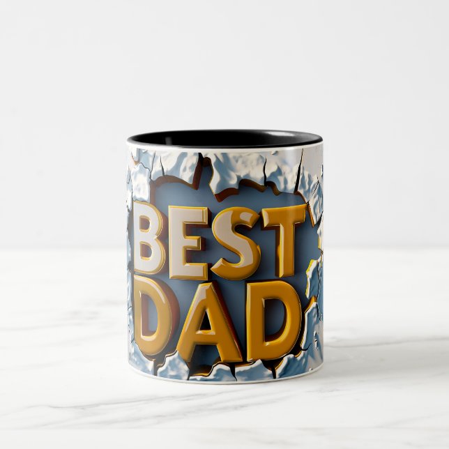 Best Papa Zweifarbige Tasse (Mittel)