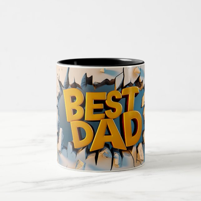 Best Papa Zweifarbige Tasse (Mittel)