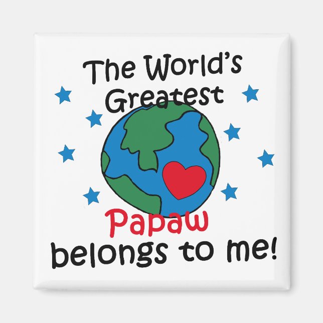 Best Papaw gehört mir Magnet (Vorne)