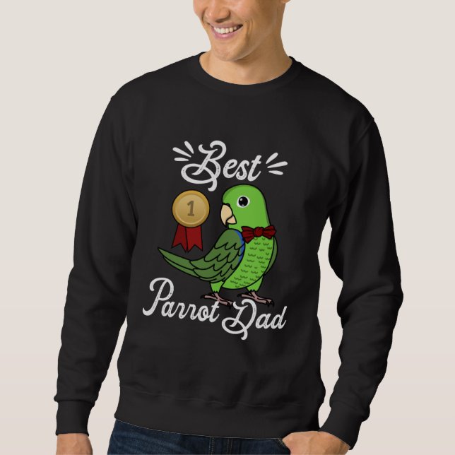 Best Parrot Dad I Green Parrotlet Sweatshirt (Vorderseite)