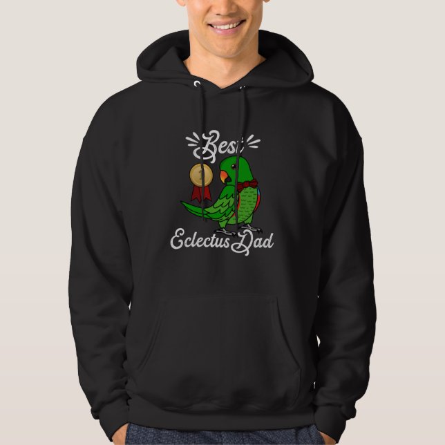 Best Parrot Dad I Male Eclectus Hoodie (Vorderseite)
