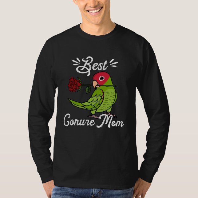 Best Parrot Mom I Cherry headed Conure T-Shirt (Vorderseite)