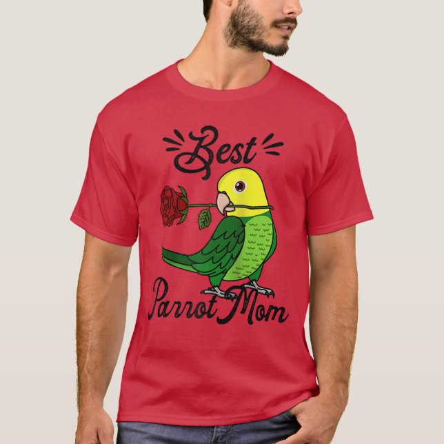 Best Parrot Mom I Double Yellowheaded Amazon Baseb T-Shirt (Vorderseite)