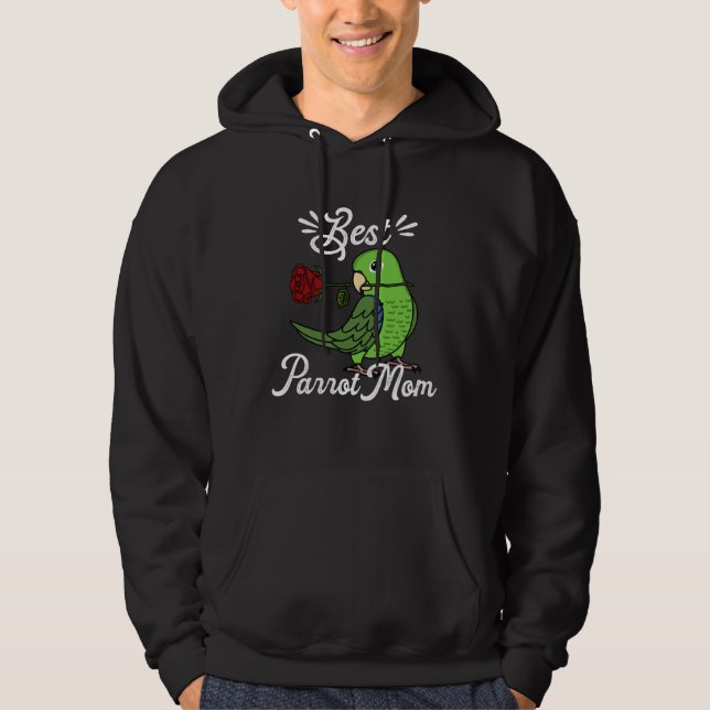 Best Parrot Mom I Green Parrotlet Hoodie (Vorderseite)
