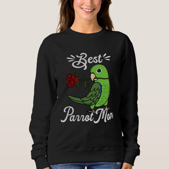 Best Parrot Mom I Green Parrotlet Sweatshirt (Vorderseite)