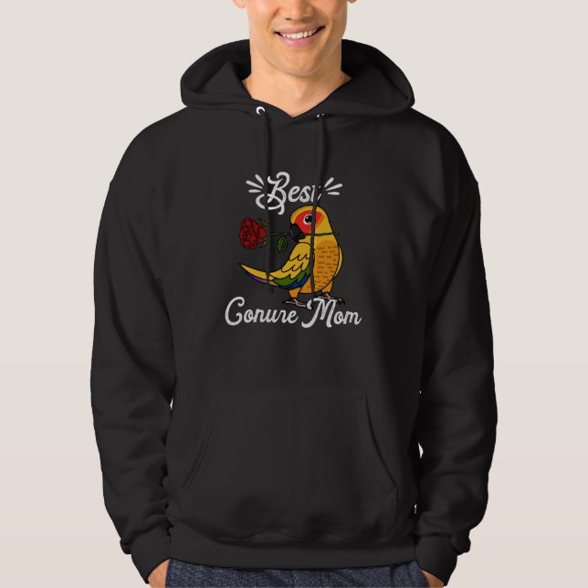 Best Parrot Mom I Sun Conure Hoodie (Vorderseite)