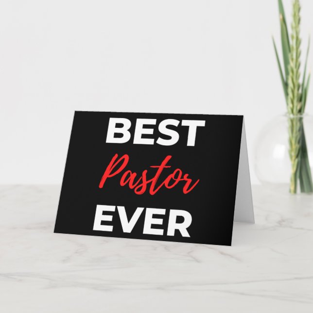 Best Pastor Ever Karte (Vorderseite)
