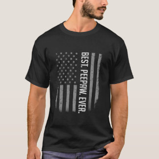Best Peepaw jemals American Flag Geschenke für Vat T-Shirt