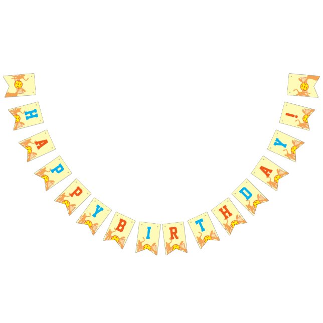 Best Pickleball Player Funny Birthday Party Wimpelkette (Alle)