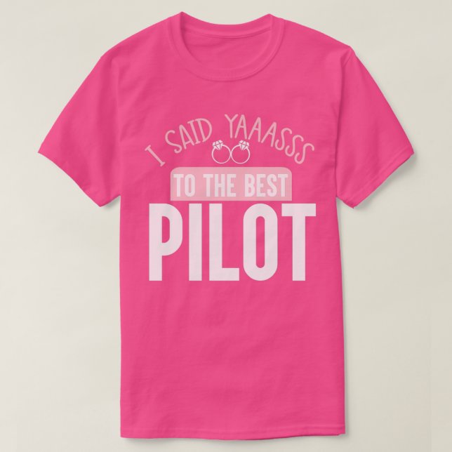 Best Pilot Bachelorette Hen Night T-Shirt (Design vorne)