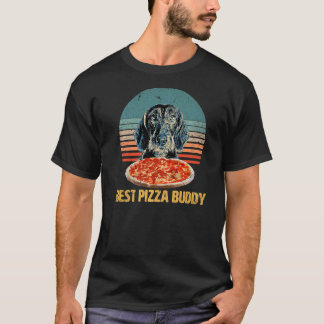 Best Pizza Buddy Sweet Woodhair Dackel Lieben P T-Shirt
