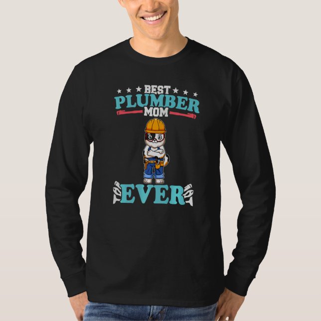 Best Plumber Mom Ever Plumbing Technician Crafts P T-Shirt (Vorderseite)