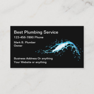 Best Plumber Service-Visitenkarten Visitenkarte