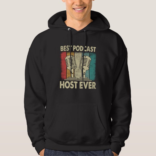 Best Podcast Host Ever  Podcaster Podcasting Inter Hoodie (Vorderseite)