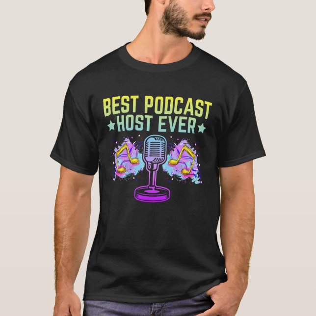 Best Podcast Host Ever  Podcaster Podcasting Inter T-Shirt (Vorderseite)