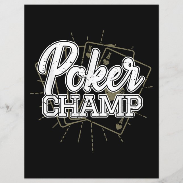 Best Poker Player Poker Cards Spiel (Vorderseite)