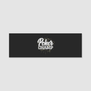 Best Poker Player Poker Cards Spiel Namensschild