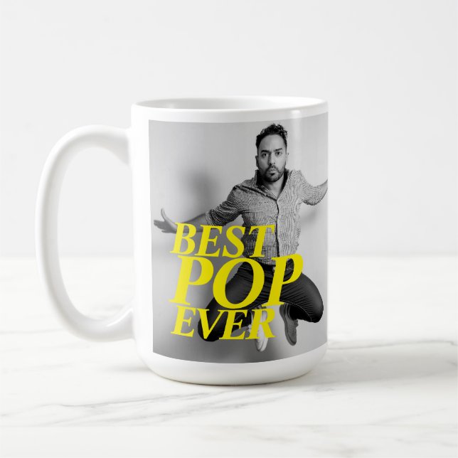 BEST POP EVER | Funny Vatertag Card Kaffeetasse (Links)