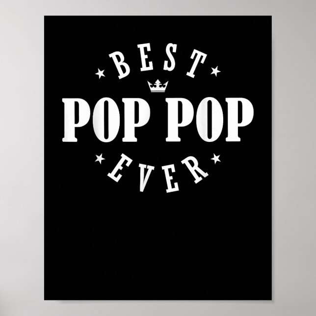 Best Pop Pop Ever Design - Pop Pop Poster (Vorne)