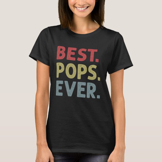 Best Pops Ever Christmas for Grandpa from Grandkid T-Shirt (Vorderseite)
