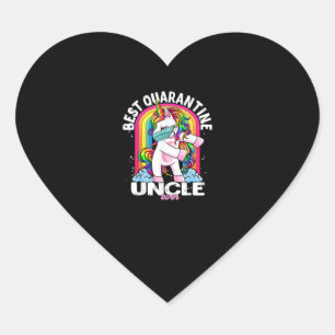 Best Quarantine Uncle Unicorn Flossing Quarantine Herz-Aufkleber