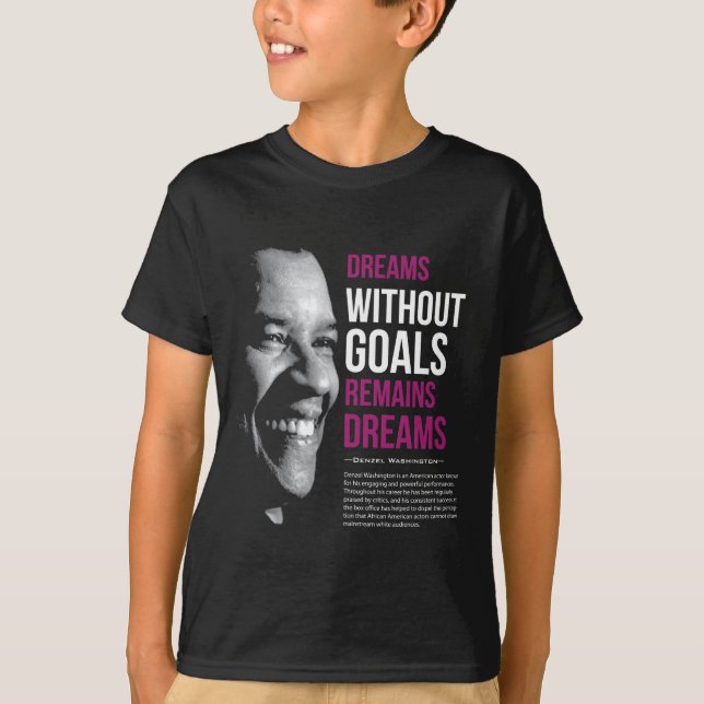 Best Quote With Denzel Washington T-Shirt (Vorderseite)