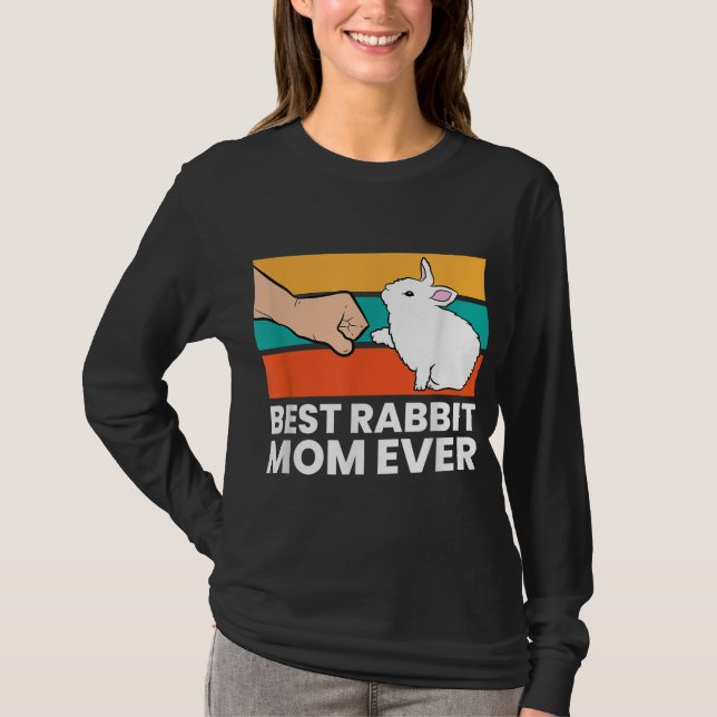 Best Rabbit Mama jemals Niedlich Bunny Rabbit Mama T-Shirt (Vorderseite)