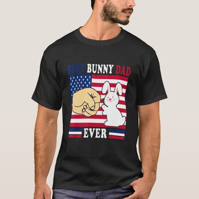 Best Rabbit Vater Ever Bunny Costume Bunnies T-Shirt (Vorderseite)