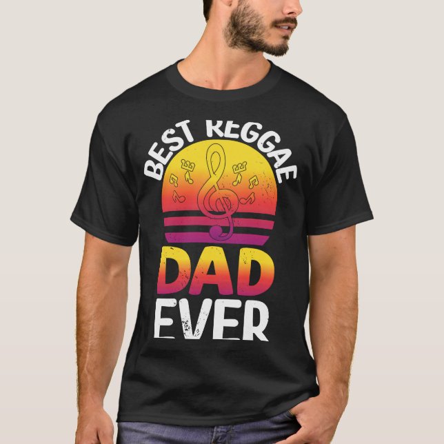Best Reggae Dad Ever I Rasta I Rastafari I Jamaica T-Shirt (Vorderseite)