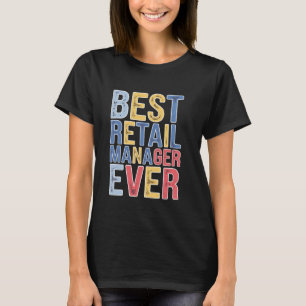 Best Retail Manager je Vater Ehefrau Ehemänner Fra T-Shirt