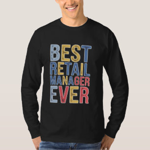 Best Retail Manager je Vater Ehefrau Ehemänner Fra T-Shirt
