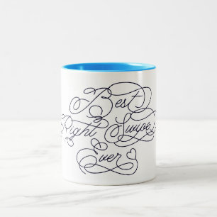 Best Right Swipe Ever Funny Boyfriend Liebe Zitat Zweifarbige Tasse