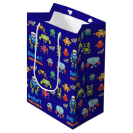 BEST ROBOT Geschenk Goody Bag Ever - Blue Funny Fu Mittlere Geschenktüte