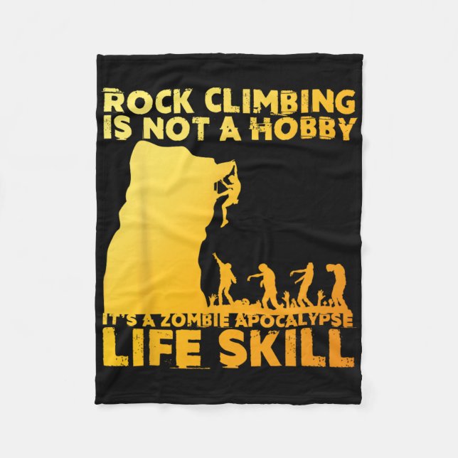 Best Rock Climbing Art For Men Women Rock Climber  Fleecedecke (Vorderseite)