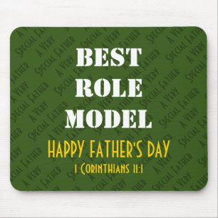 BEST ROLE MODEL Happy Vatertag Personalisiert Mousepad