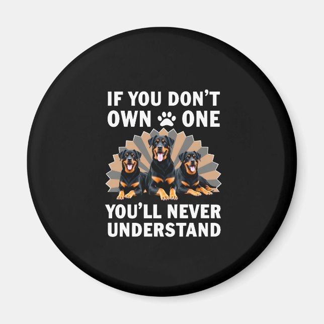 Best Rottweiler Art For Men Women Kids Rottie Rott Magnet (Vorne)