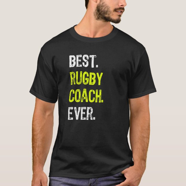 Best Rugby Coach je T-Shirt (Vorderseite)