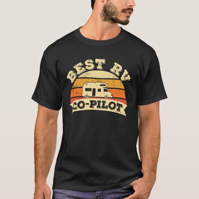 Best RV Co-Pilot Camping Camper Caravan Motorhome T-Shirt (Vorderseite)