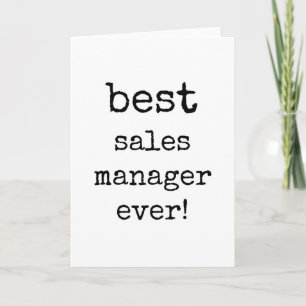 Best Sales Manager aller Zeiten, Wertungskarte Karte