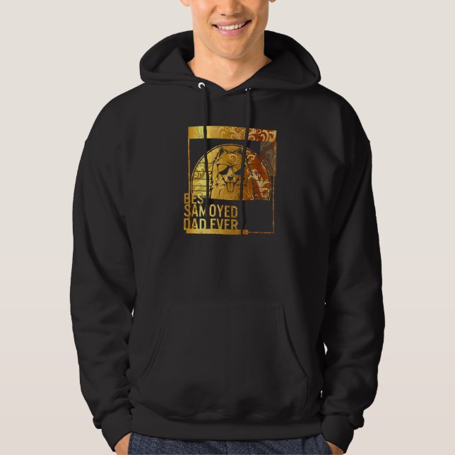 Best Samoyed Dad Ever dog dad  for men Dog Father  Hoodie (Vorderseite)
