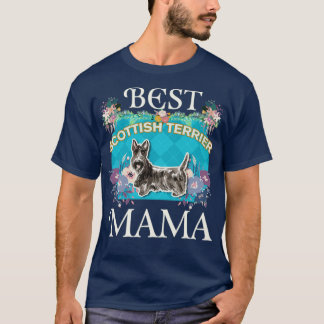 Best Scottish Terrier Mama Geschenke für Hunde Mam T-Shirt