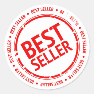 Best Seller Sign Runder Aufkleber