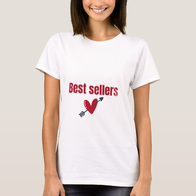 Best Sellers Valentine Heart Arrow T-Shirt (Vorderseite)