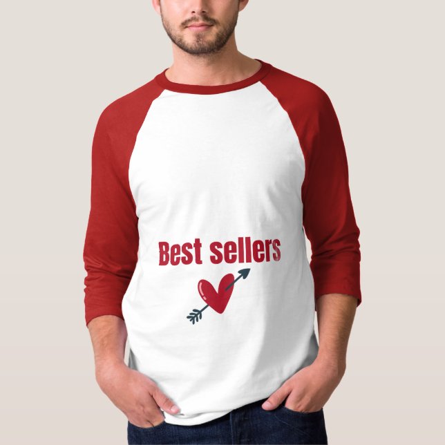 Best Sellers Valentine Heart Arrow T-Shirt (Vorderseite)